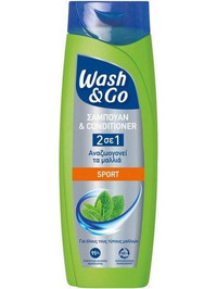 Wash & Go Sport Σαμπουάν & Conditioner για Επανόρθωση 360ml