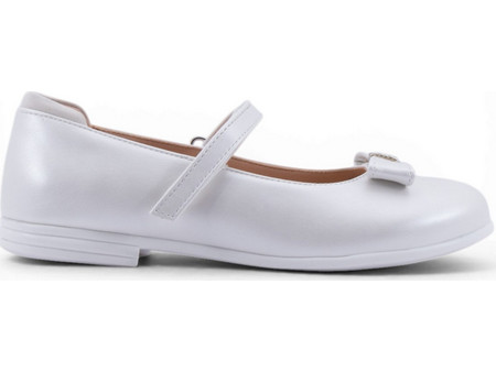 Love4shoes Juliet Παιδικές Μπαλαρίνες Δερματίνη Ασημί