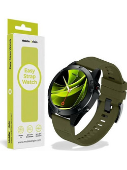 Mobile Origin Easy Strap Λουράκι Σιλικόνης Dark Green (Universal 26mm)