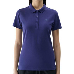 4F Γυναικεία Αθλητική Μπλούζα Polo Μωβ 4FWMM00TPTSF514-31S