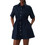 Tommy Jeans Mini Καλοκαιρινό Καθημερινό Φόρεμα Σεμιζιέ Navy Μπλε DW0DW20617-C1G