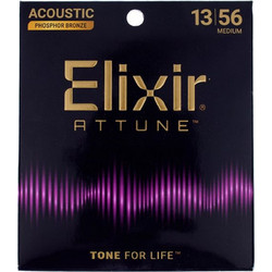 Elixir Strings Attune 21102 Σετ 6 Χορδές Ακουστικής Κιθάρας Phosphor Bronze 13-56" Medium Tension