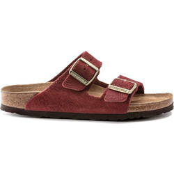 Birkenstock Arizona Γυναικεία Σανδάλια Suede Ανατομικά Μπορντό 1020869