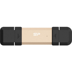 Silicon Power DS72 500GB USB Stick 3.2 Gen 2 με USB-A & USB-C Χρυσό