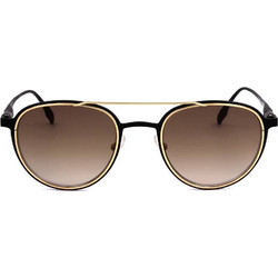 Safilo 06/S 003 Ανδρικά Γυαλιά Ηλίου Aviator Μεταλλικά Μαύρα με Καφέ Φακό