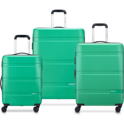 Delsey x United Colors of Benetton Σετ Βαλίτσες 3τμχ Πράσινο Mint
