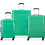 Delsey x United Colors of Benetton Σετ Βαλίτσες 3τμχ Πράσινο Mint