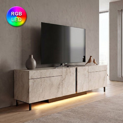 Megapap Έπιπλο Τηλεόρασης Μοριοσανίδα με Φωτισμό Led Μ180xΠ32xΥ50cm Arlen GP052-0278,2