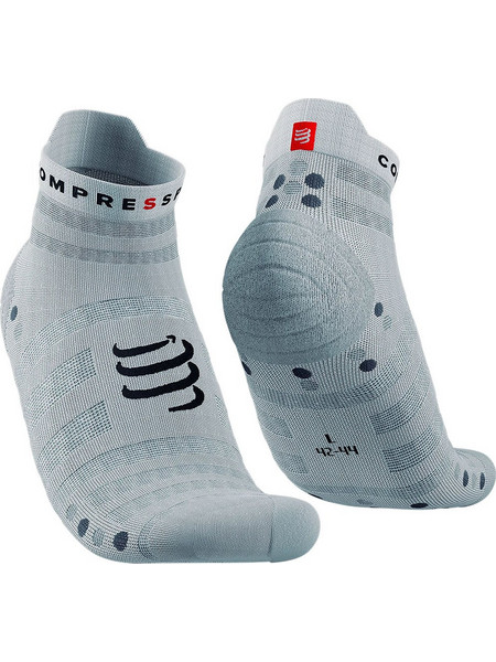 Compressport Pro Racing V4.0 Ανδρικές Κάλτσες Κοντές με Σχέδια Γκρι XU00051B-0010