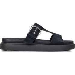 Clarks Δερμάτινα Γυναικεία Σανδάλια Μαύρα 26185813