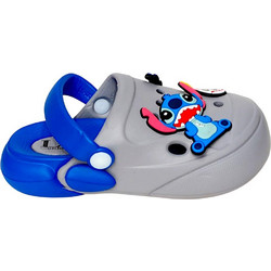 Jomix Lilo & Stitch Παιδικά Παπούτσια Θαλάσσης για Αγόρι Ανατομικά Γκρι Royal Blue 6006