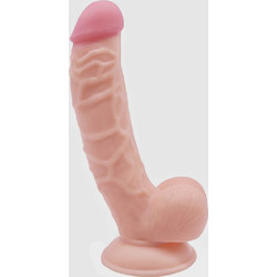 Guilty Toys No 18 Ρεαλιστικό Dildo με Βεντούζα & Όρχεις 22cm Flesh