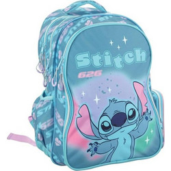 Gim Stitch Brush It Out Σχολική Τσάντα Πλάτης Δημοτικού Γαλάζια 342-03031