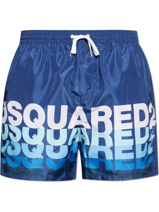 Dsquared2 Ανδρικό Μαγιό Σορτς με Σχέδια Navy Μπλε D7B626710-412