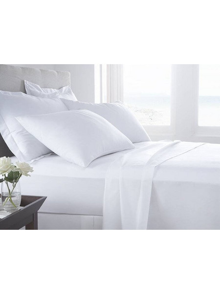 Γαρύφαλλο Σεντόνι King Size 280x290 Hermes Λευκό