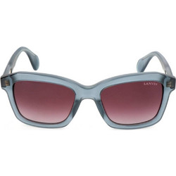 Lanvin SLN725 844X Γυναικεία Γυαλιά Ηλίου Τετράγωνα Κοκάλινα Γκρι με Καφέ Φακό