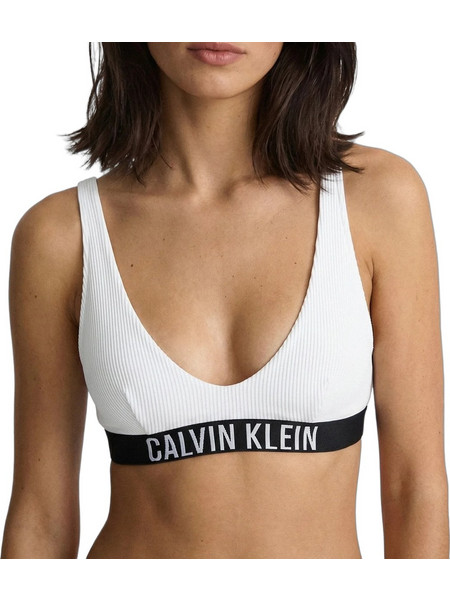 Calvin Klein Bikini Top Μπουστάκι Λευκό LV00Q61211-100