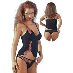 Cottelli Σετ Sexy Εσώρουχα με Δαντέλα Μαύρα 2034320000