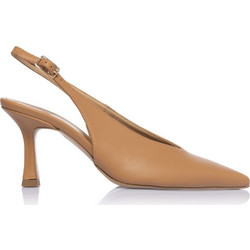 Sante Γόβες Slingback Δερμάτινες με Λεπτό Ψηλό Τακούνι Ταμπά 26-208
