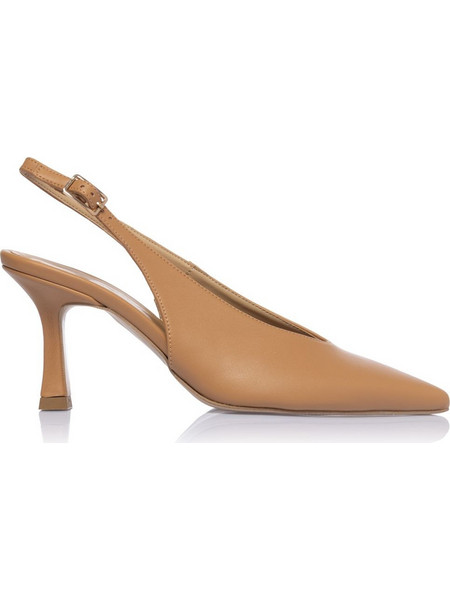 Sante Γόβες Slingback Δερμάτινες με Λεπτό Ψηλό Τακούνι Ταμπά 26-208