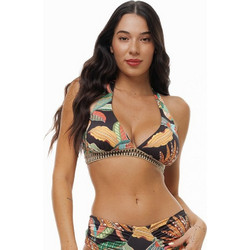 Bluepoint Hot Tropic Bikini Top Τριγωνάκι Μαύρο Πορτοκαλί 26066060D-02