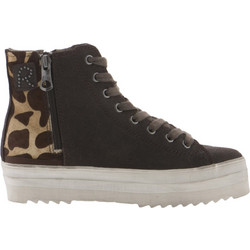 Replay Γυναικεία Sneakers Flatforms Μποτάκια Σοκολατί GWV56-037-C0002L-018