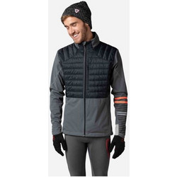 Rossignol Ανδρικό Μπουφάν Χειμωνιάτικο Puffer Μαύρο Γκρι RLMMJ17-23N