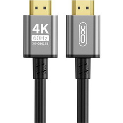 XO Καλώδιο HDMI 2.0 HDMI Male to HDMI Male 5m Black Grey GB017B