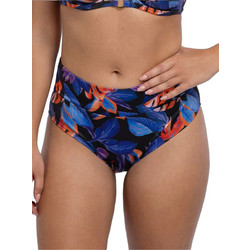 Dorina Ψηλόμεσο Bikini Slip Μαύρο Μπλε FXHI0017MI010-BK0115