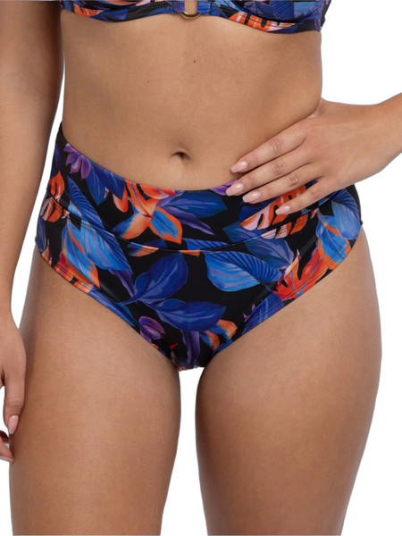 Dorina Ψηλόμεσο Bikini Slip Μαύρο Μπλε FXHI0017MI010-BK0115