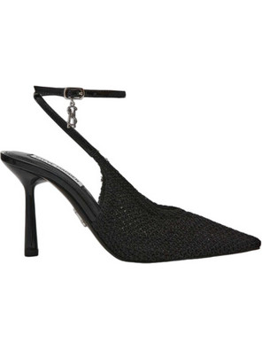 Steve Madden Γόβες Δερμάτινες με Τακούνι Στιλέτο με Λουράκι Μαύρες SH11005271-020