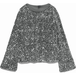 Vero Moda Γυναικείο Χειμερινό Top με Παγιέτες Ασημί 10335722