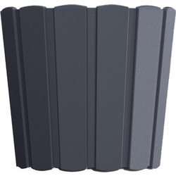 Prosperplast Boardee Basic Γλάστρα Στρογγυλή Πλαστική Ανθρακί 19.9x17.9cm DDE200-S433