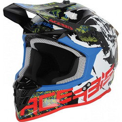 Acerbis Linear White Black Κράνος Μηχανής Motocross 1350gr