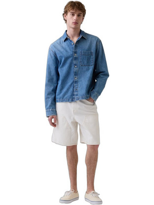 Gap 9'' Ανδρική Βερμούδα Τζιν Λευκή 898962001