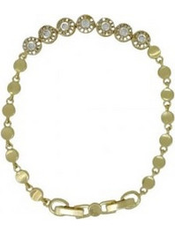RO Accessories Γυναικείο Βραχιόλι με Ροζέτα Xρυσό BR131