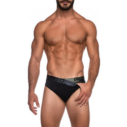 Inizio Ανδρικά Σλιπ Βαμβακερά Μαύρα 2Pack 4304