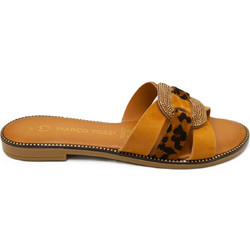 Marco Tozzi Γυναικεία Σανδάλια Suede με Στρας Κίτρινα 2-27189-46-392