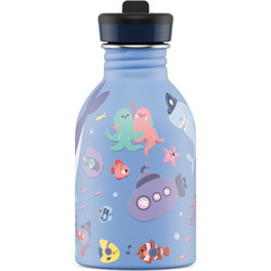 24Bottles Ocean Friends Παιδικό Παγούρι Θερμός Ανοξείδωτο BPA Free με Καλαμάκι Γαλάζιο 250ml