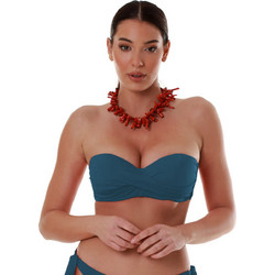 Bluepoint Bikini Top Strapless με Ενίσχυση Πετρόλ 26066093D-04