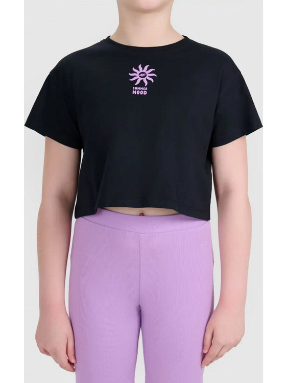 4F Παιδικό T-Shirt Κοντομάνικο Μαύρο 4FJWSS26TTSHF2941-20S