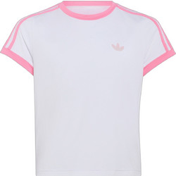 Adidas Παιδικό T-Shirt Κοντομάνικο Λευκό Φούξια KX2135