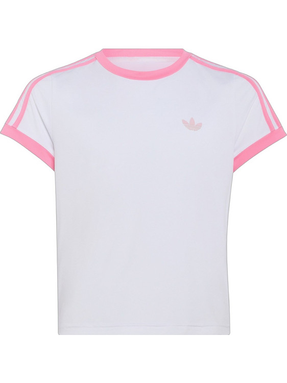 Adidas Παιδικό T-Shirt Κοντομάνικο Λευκό Φούξια KX2135