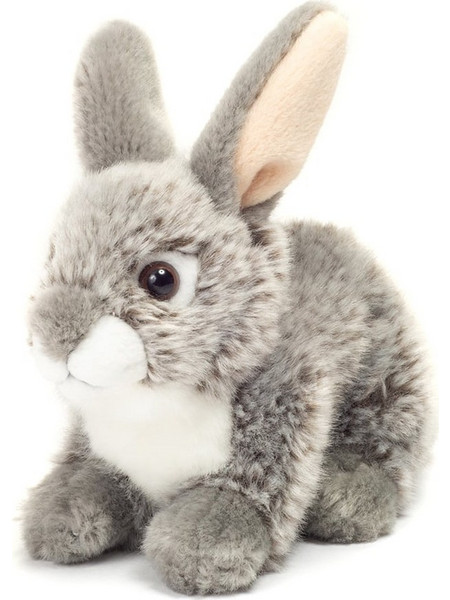 Hermann Teddy Sitting Rabbit Grey 18cm