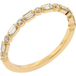Million Diamonds Half Eternity Γυναικείο Δαχτυλίδι Σειρέ Μισόβερο από Xρυσό 18K με Διαμάντι RL23413