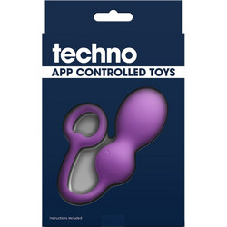 NS Novelties Techno Bop Κολπικές Μπάλες με Δόνηση Μωβ