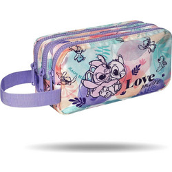 CoolPack Primus Stitch Κασετίνα Βαρελάκι με 3 Θήκες Πολύχρωμη F060885