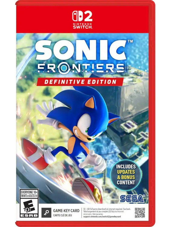 Sonic Frontiers Definitive Edition Nintendo Switch 2