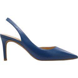 Michael Kors Γόβες Slingback Δερμάτινες με Τακούνι Στιλέτο Μπλε 40R4HNMP1L-496