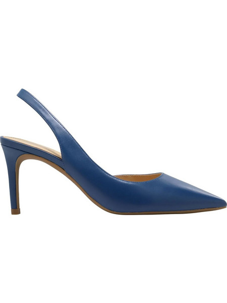 Michael Kors Γόβες Slingback Δερμάτινες με Τακούνι Στιλέτο Μπλε 40R4HNMP1L-496